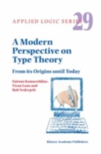bokomslag Modern Perspective on Type Theory, A