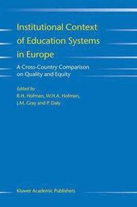 bokomslag Institutional Context of Education Systems in Europe