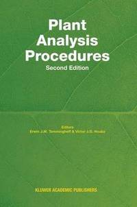 bokomslag Plant Analysis Procedures