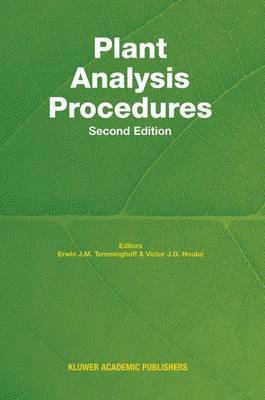 bokomslag Plant Analysis Procedures