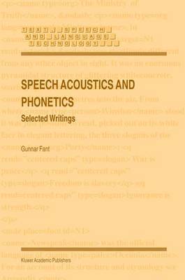 Speech Acoustics and Phonetics 1