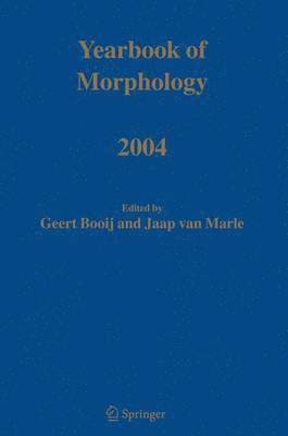bokomslag Yearbook of Morphology 2004