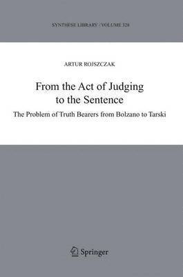 bokomslag From the Act of Judging to the Sentence