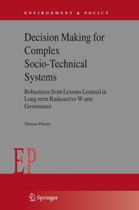 bokomslag Decision Making for Complex Socio-Technical Systems