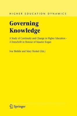 Ivar Bleiklie, Mary Henkel - Governing Knowledge, Inbunden