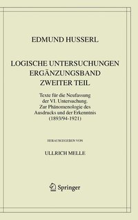 bokomslag Logische Untersuchungen. Ergnzungsband. Zweiter Teil.