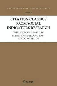 bokomslag Citation Classics from Social Indicators Research