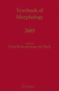 bokomslag Yearbook of Morphology 2005