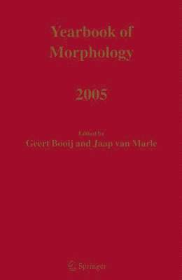 bokomslag Yearbook of Morphology 2005
