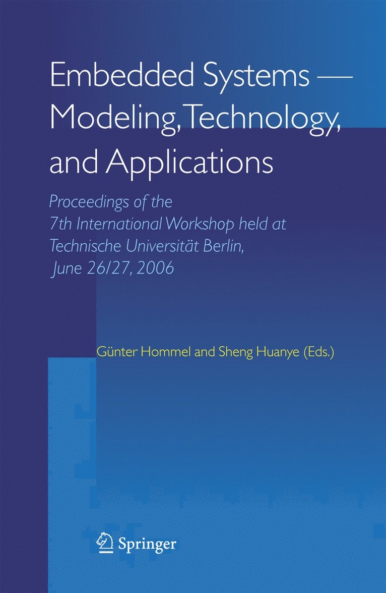 Embedded Systems -- Modeling, Technology, and Applications 1