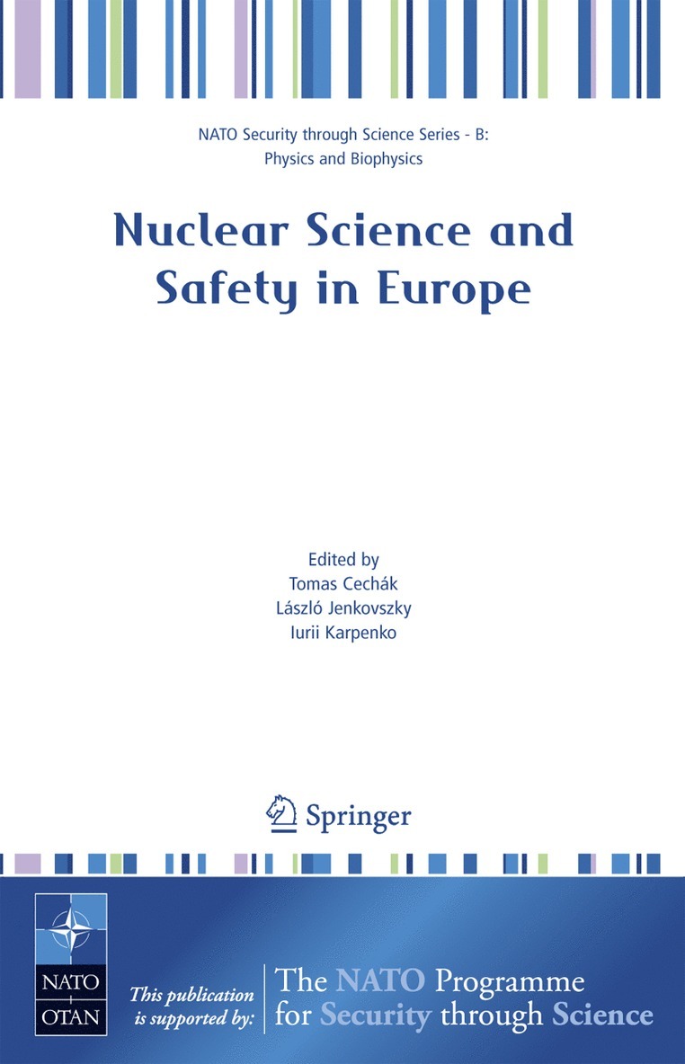Tomas Cechák, László Jenkovszky, Iurii Karpenko, Iurii Jenkovszky, László, Karpenko - Nuclear Science and Safety in Europe, Häftad