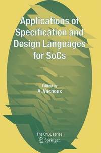 bokomslag Applications of Specification and Design Languages for SoCs