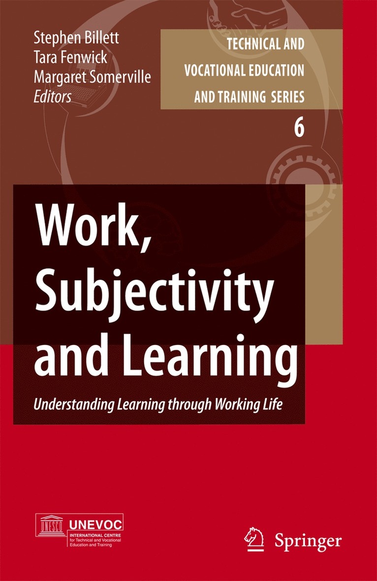 Stephen Billett, Tara Fenwick, Margaret Somerville - Work, Subjectivity and Learning, Inbunden