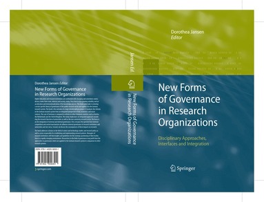 Dorothea Jansen - New Forms of Governance in Research Organizations, Inbunden