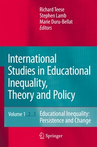 bokomslag International Studies in Educational Inequality, Theory and Policy