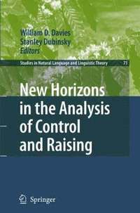 bokomslag New Horizons in the Analysis of Control and Raising