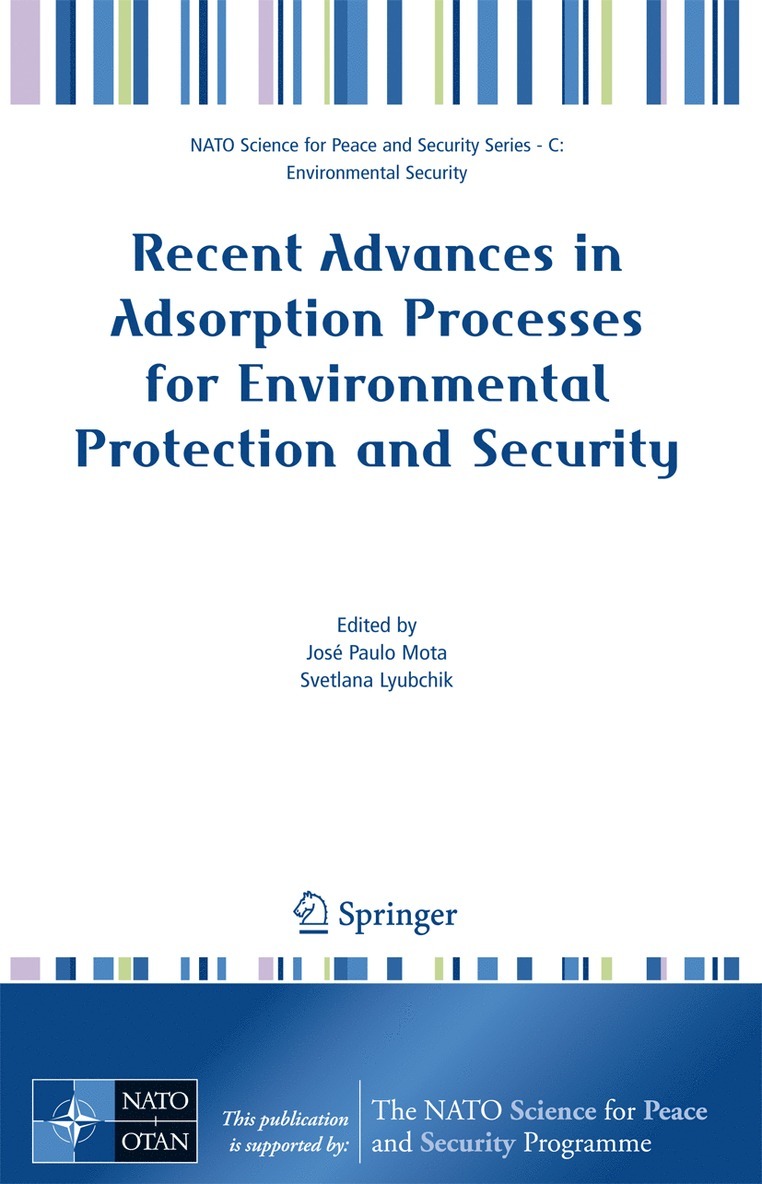 José Paulo Mota, Svetlana Lyubchik - Recent Advances in Adsorption Processes for Environmental Protection and Security, Häftad