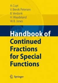 bokomslag Handbook of Continued Fractions for Special Functions