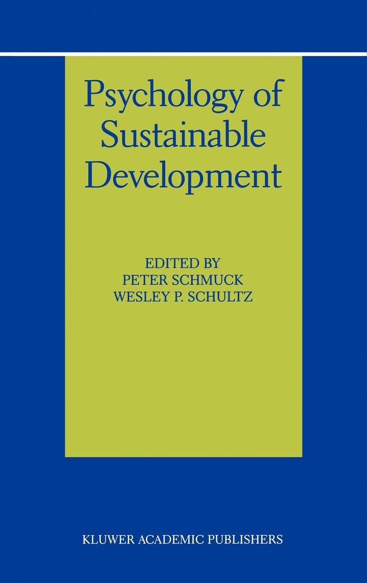 Psychology of Sustainable Development 1
