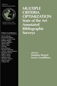 bokomslag Multiple Criteria Optimization