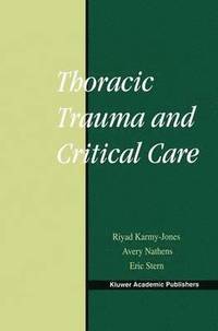 bokomslag Thoracic Trauma and Critical Care