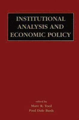 Institutional Analysis and Economic Policy 1