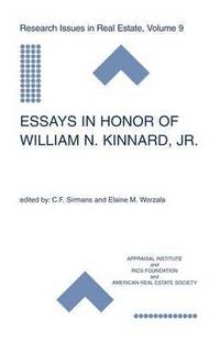 bokomslag Essays in Honor of William N. Kinnard, Jr.