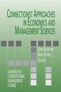 bokomslag Connectionist Approaches in Economics and Management Sciences
