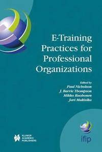 bokomslag E-Training Practices for Professional Organizations