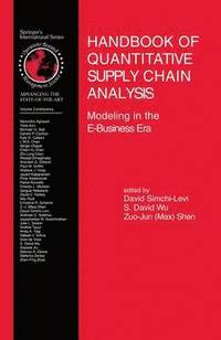 bokomslag Handbook of Quantitative Supply Chain Analysis