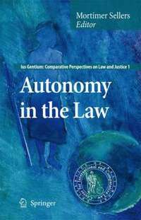 bokomslag Autonomy in the Law