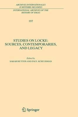 Studies on Locke: Sources, Contemporaries, and Legacy 1