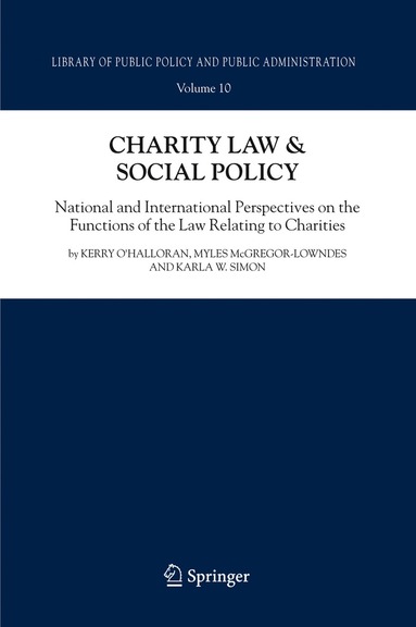 bokomslag Charity Law & Social Policy