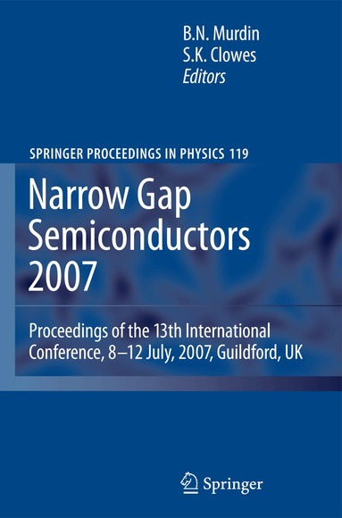 Ben Murdin, S.K. Clowes - Narrow Gap Semiconductors 2007, Inbunden