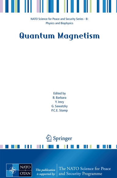 Bernard Barbara, Yosef Imry, G. Sawatzky, P. C. E. Stamp - Quantum Magnetism, Häftad
