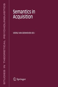 bokomslag Semantics in Acquisition