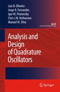 bokomslag Analysis and Design of Quadrature Oscillators