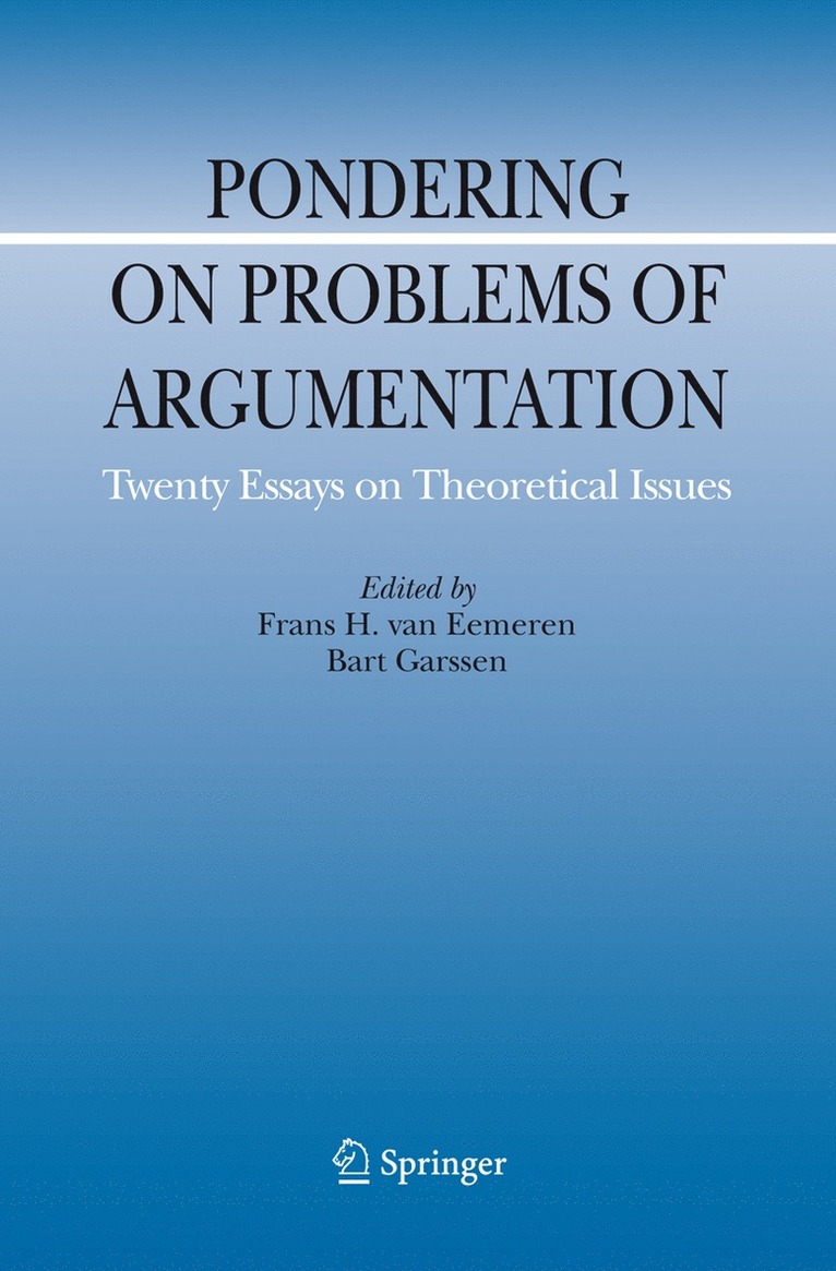 Pondering on Problems of Argumentation 1