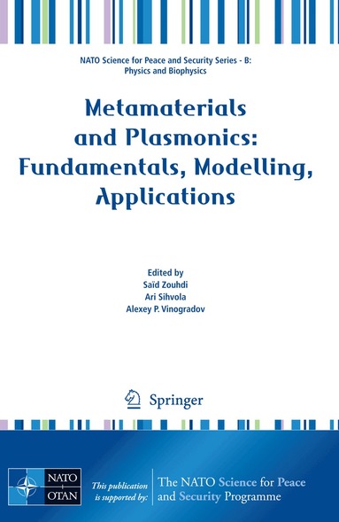 Said Zouhdi, Ari Sihvola, Alexey P. Vinogradov - Metamaterials and Plasmonics: Fundamentals, Modelling, Applications, Häftad