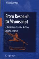 bokomslag From Research to Manuscript