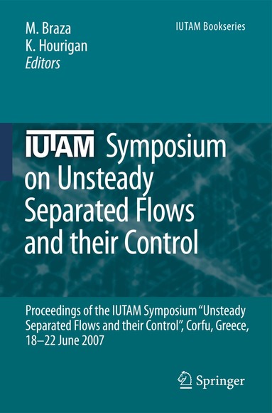 Marianna Braza, K. Hourigan - IUTAM Symposium on Unsteady Separated Flows and their Control, Häftad