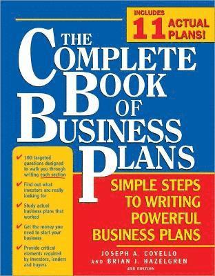 bokomslag The Complete Book of Business Plans: Simple Steps to Writing Powerful Business Plans