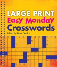 bokomslag Large Print Easy Monday Crosswords