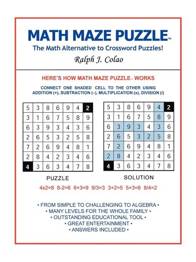 bokomslag Math Maze Puzzle