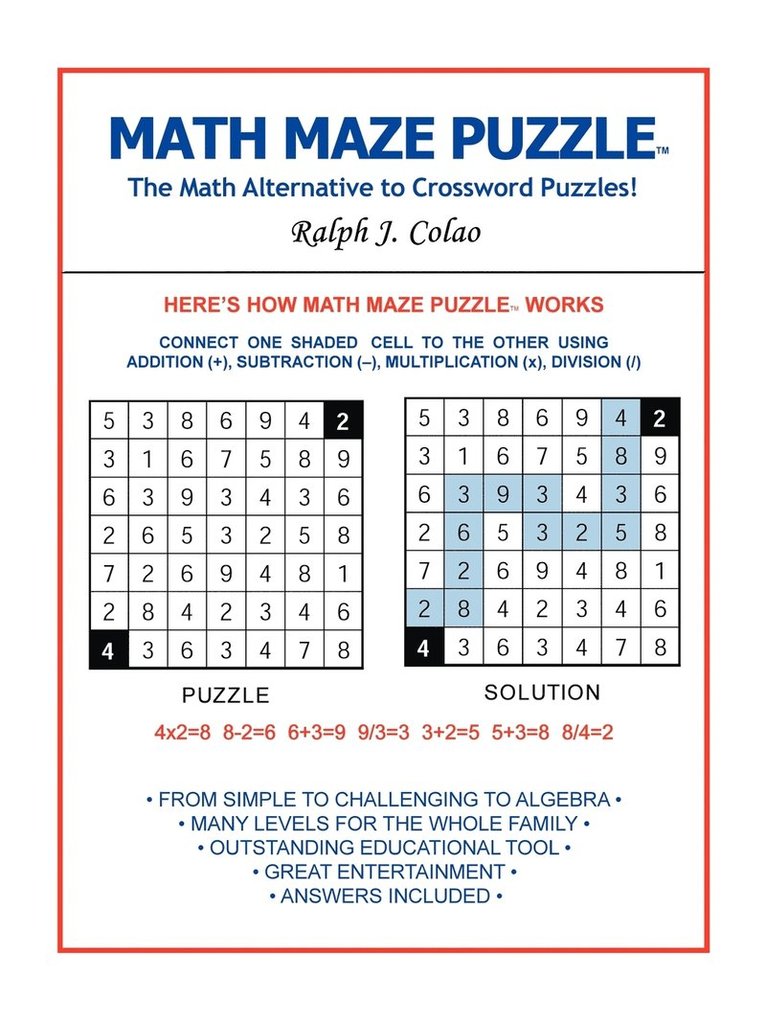 Math Maze Puzzle 1