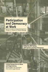 bokomslag Participation and Democracy at Work