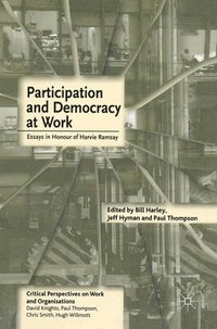 bokomslag Participation and Democracy at Work: Essays in Honour of Harvie Ramsay