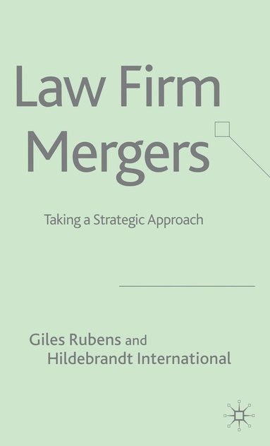 bokomslag Law Firm Mergers