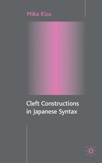 bokomslag Cleft Constructions in Japanese Syntax