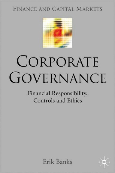 E. Banks - Corporate Governance, Inbunden